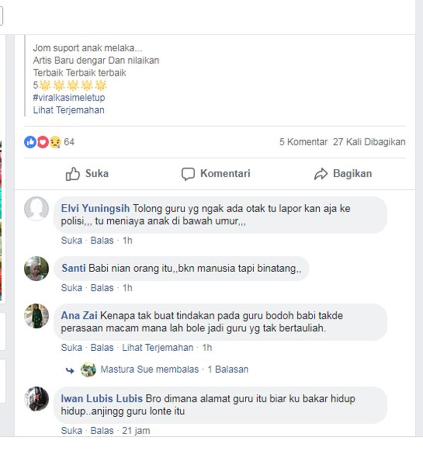 Viral, Aksi Kekerasan Guru Kepada Murid, Reaksi Netizen Dan Deretan Foto Kekejiannya