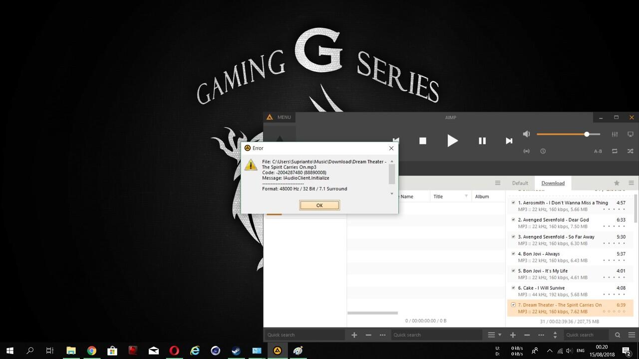 Suara tidak keluar ketika bermain semua PC Game