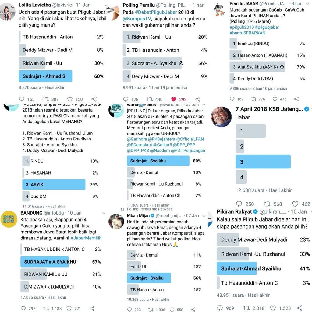 Ustadz Hilmi: Prawowo Menang, Apakah Polling Twitter Libatkan Jin, Kuntilanak?