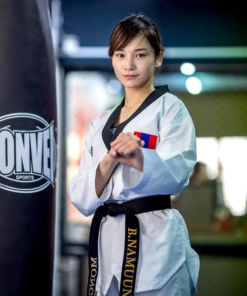Namuun Boldbaatar Atlit Taekwondo Cantik asal Mongol di ASIAN GAMES 2018