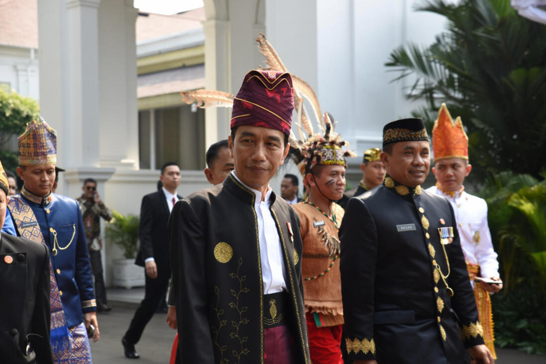 Upacara Peringatan HUT RI ke 73, Jokowi Berpakaian Adat Aceh