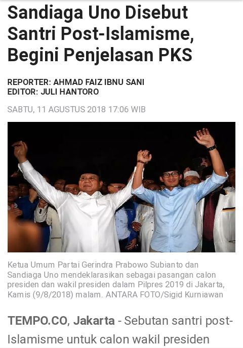 Sandiaga: Pesan Pak Prabowo 3 MINGGU Jangan Komentar Negatif 