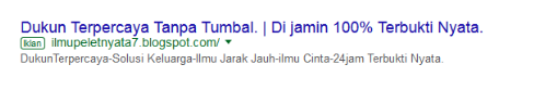 &#91;Jaman Now&#93; Nggak Mau Kalah , Dukun Pun Beriklan Di Google !!