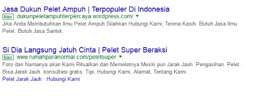 &#91;Jaman Now&#93; Nggak Mau Kalah , Dukun Pun Beriklan Di Google !!