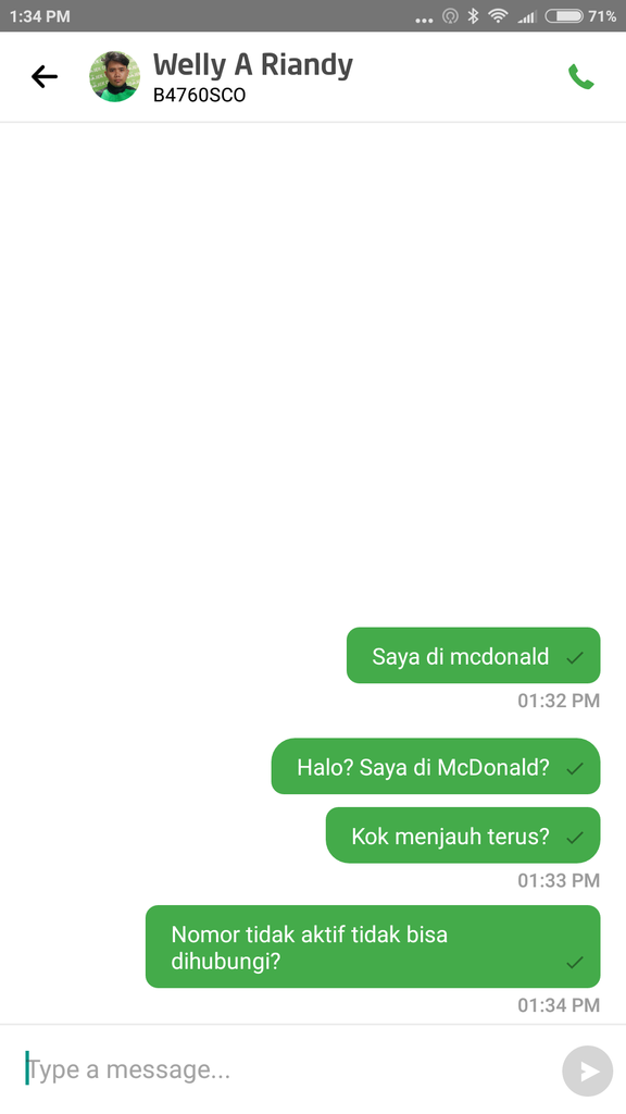 Gojek kok kadang kadang driver tidak bisa dihubungi ya?