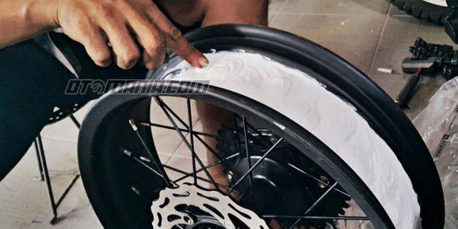 Pelek Jari-jari Pakai Ban Tubeless, Begini Caranya
