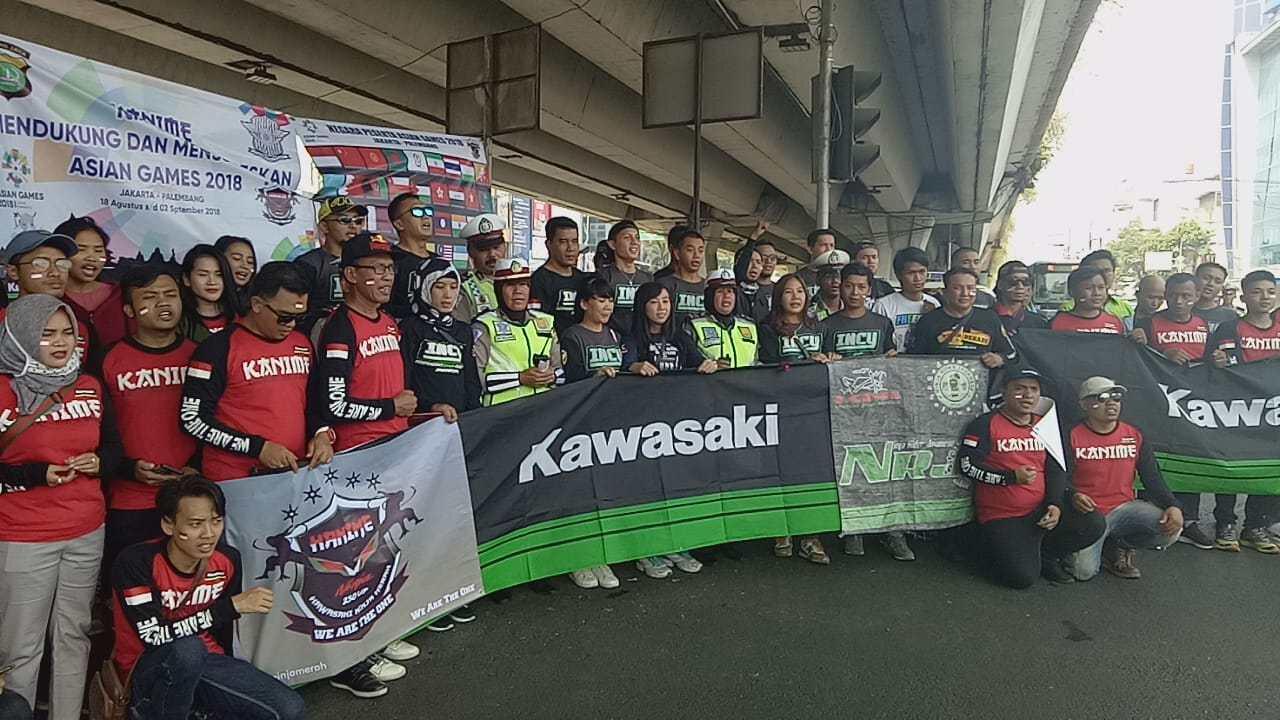 Pecinta Motor Kawasaki Jakarta Siap Sukseskan Asian Games 2018