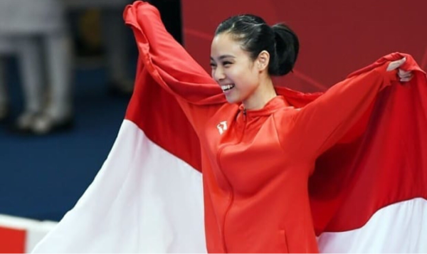 Pesona Lindswell Kwok, ‘Ratu Wushu Asia’ Juara #AsianGames2018