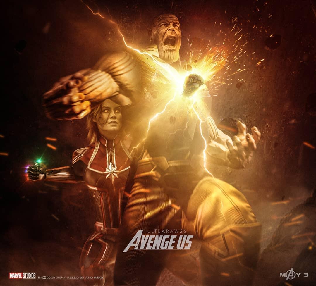 Captain Marvel Bunuh Thanos