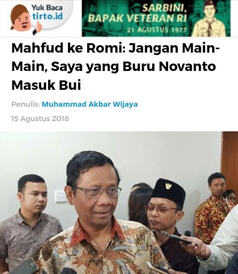 KPK Jelaskan Alasan Panggil Ketum PPP Romahurmuziy