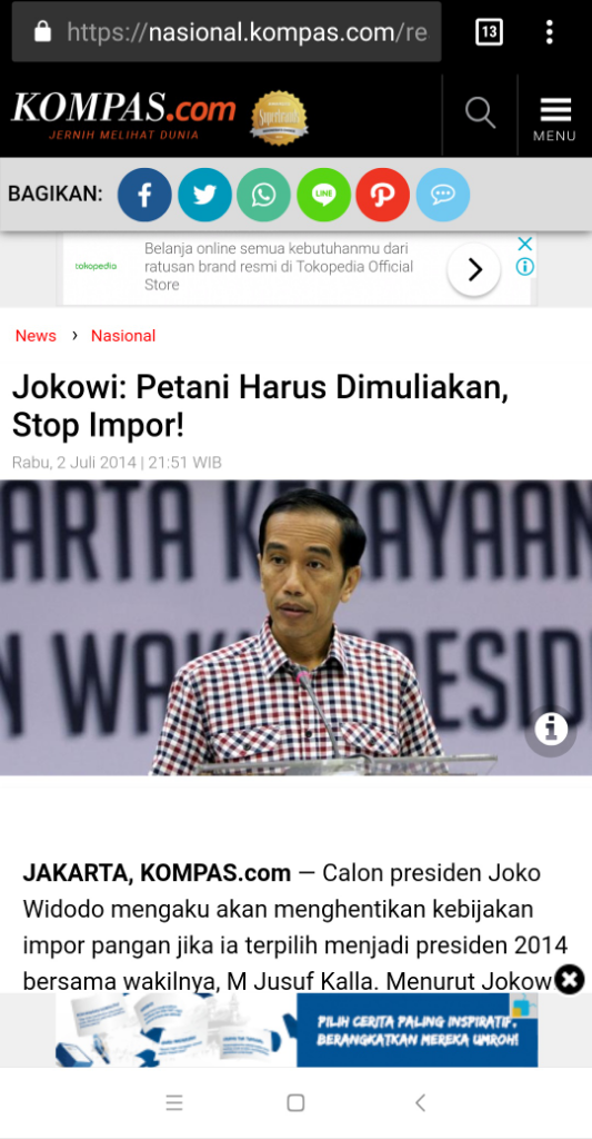 Menteri Perdagangan Doyan Impor, Rizal Ramli: Mas Jokowi Bertindak Dong!