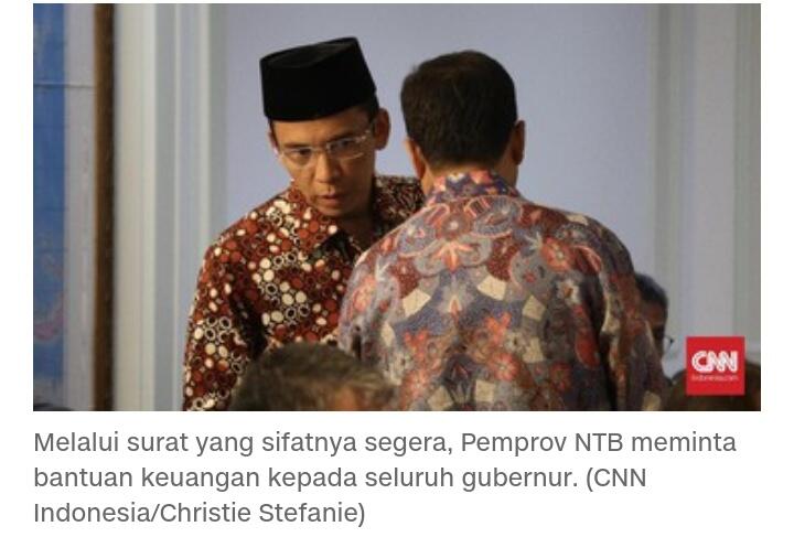 Pemprov NTB Minta Bantuan Keuangan pada Gubernur se-Indonesia