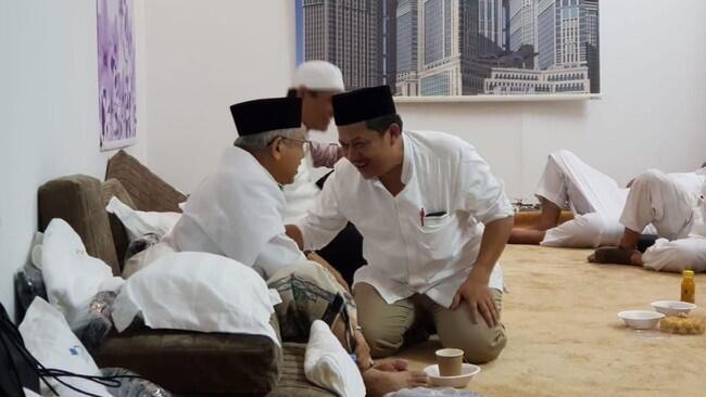 Fahri Hamzah dan Fadli Zon Bertemu Ma'ruf Amin di Mina