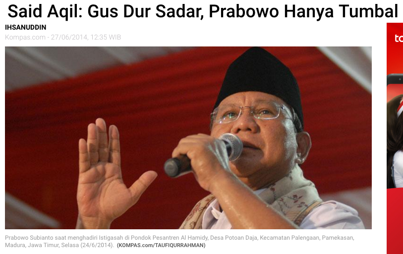 SKCK Syarat Capres Prabowo Dipersoalkan