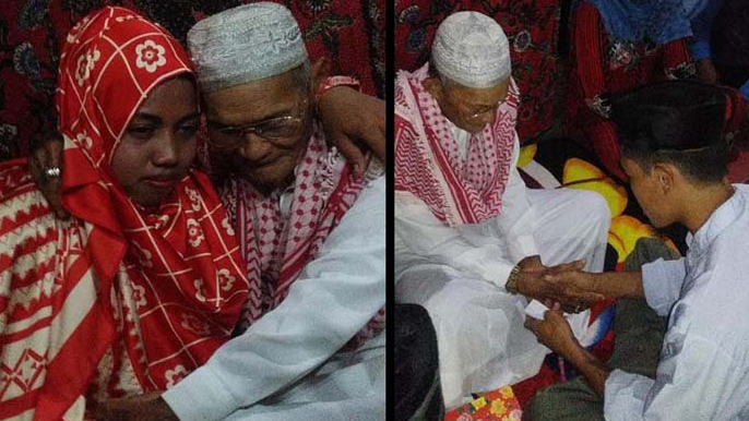 Viral, Kakek Nikahi Gadis 20 Tahun, Maharnya 1/2 Miliar dan 50 Pohon Cengkeh