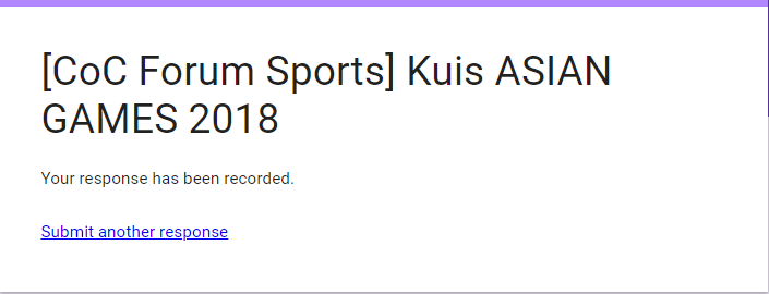 &#91;CoC Forum Sports&#93; Kuis ASIAN GAMES 2018.