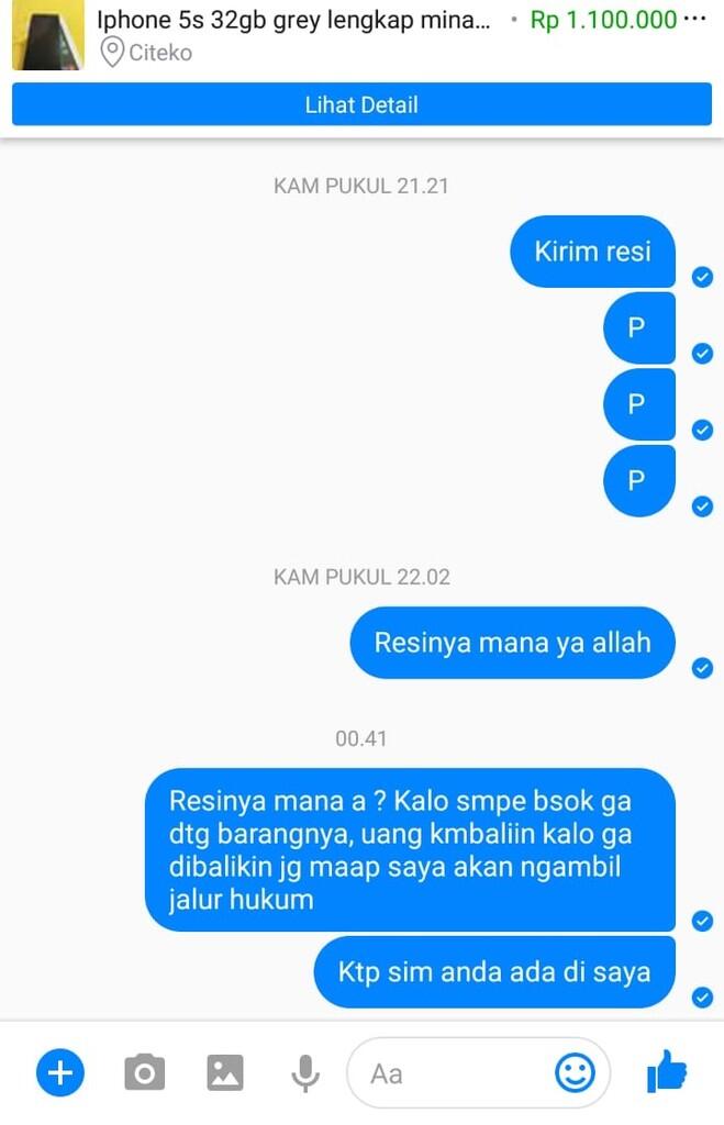 Hati-hati penipu Irman Marwan asal Purwakarta jual hape Iphone