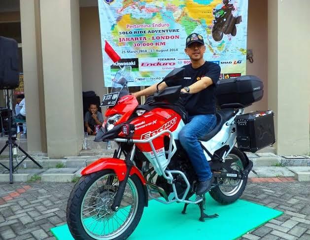 Hebat Orang Indonesia Ini Naik Motor dari Jakarta ke London
