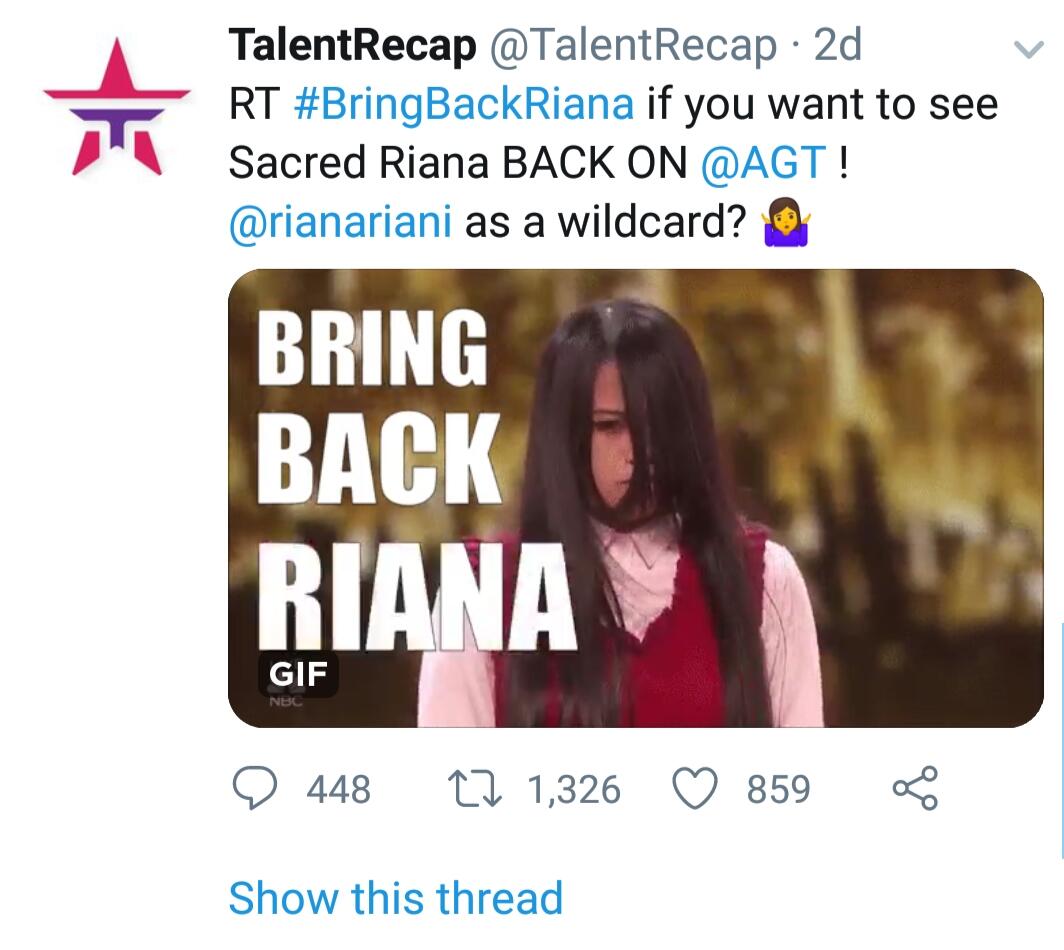 Kabar Gembira, The Sacred Riana GAGAL Lolos Ke Semifinal AGT 2018 !!!