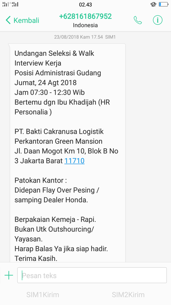 Pt penipu yang beralamatkan jl raya daan mogot km 10