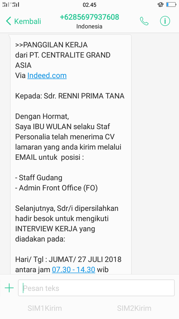 Pt penipu yang beralamatkan jl raya daan mogot km 10