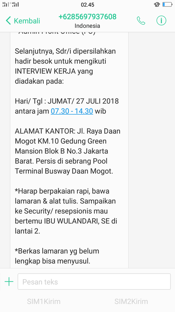 Pt penipu yang beralamatkan jl raya daan mogot km 10