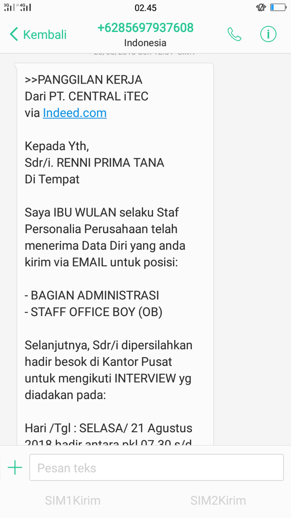 Pt penipu yang beralamatkan jl raya daan mogot km 10