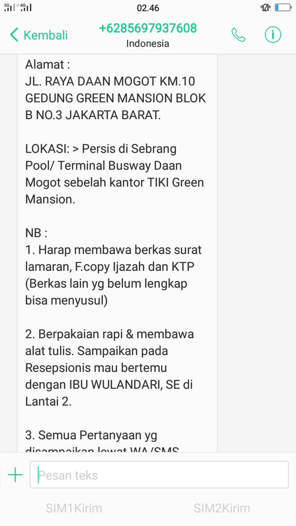 Pt penipu yang beralamatkan jl raya daan mogot km 10
