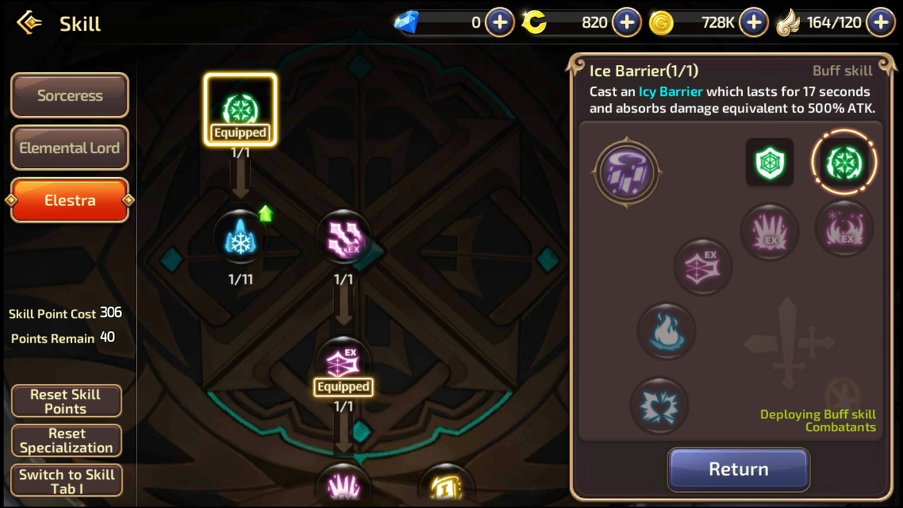 DRAGON NEST MOBILE : ELESTRA LV 70 PVP &amp; PVE BUILD SKILL 