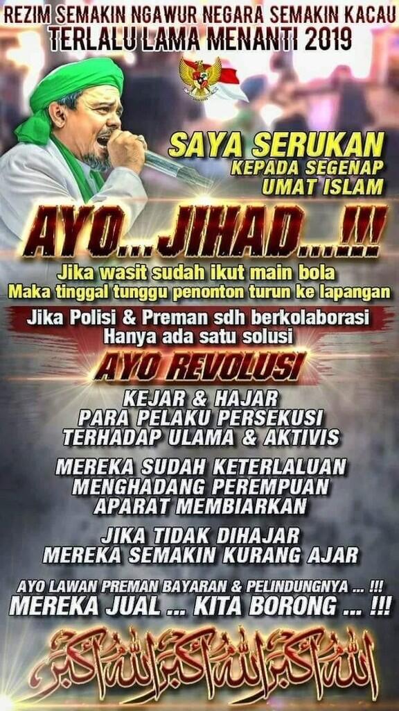 Mahfud MD Kritik Seruan Jihad Lewat Poster Rizieq Shihab