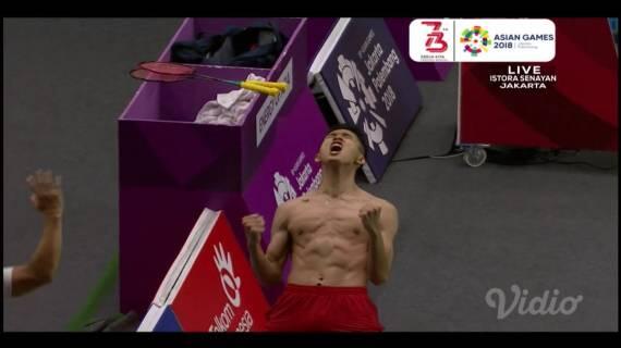Buka Baju, Selebrasi Jonatan Christie Disambut Histeris Kaum Hawa