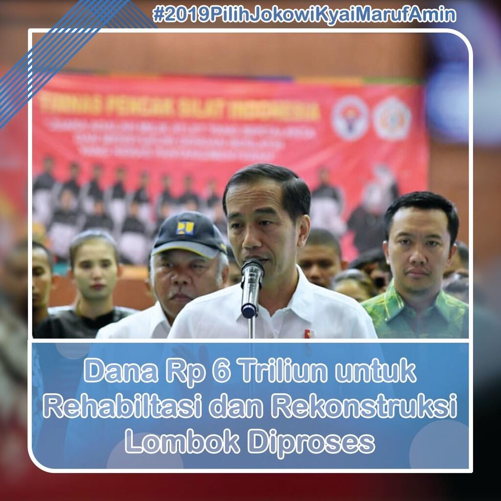 Dana Rp 6 Triliun untuk Rehabiltasi dan Rekonstruksi Lombok Diproses