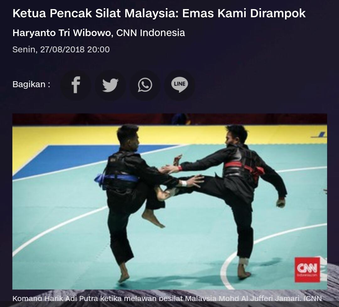 Usai Merusak Fasilitas, Ketua Silat Malaysia : Indonesia Perampok!