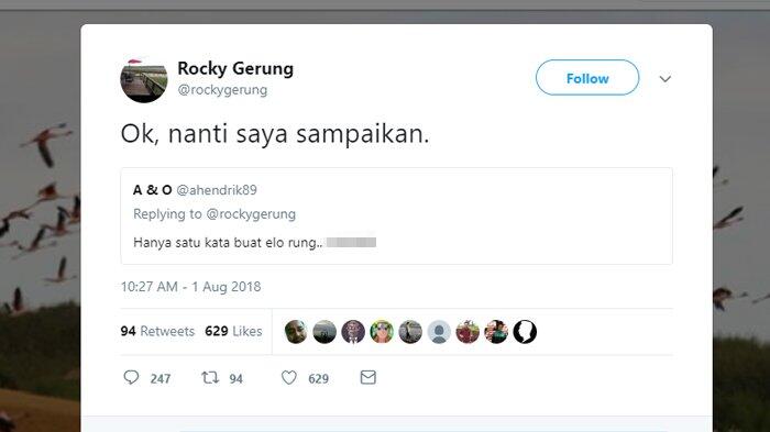ILC Batal Tayang, Fadli Zon Hingga Rocky Gerung Berkomentar
