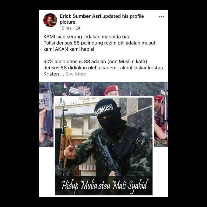 Polisi Tangkap Orang yang Ancam Ledakkan Mapolda Riau Lewat Medsos
