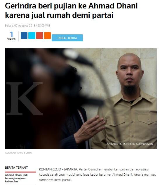 Dulu Bilang Jual Rumah demi Prabowo, Ahmad Dhani Kini Berkata Beda