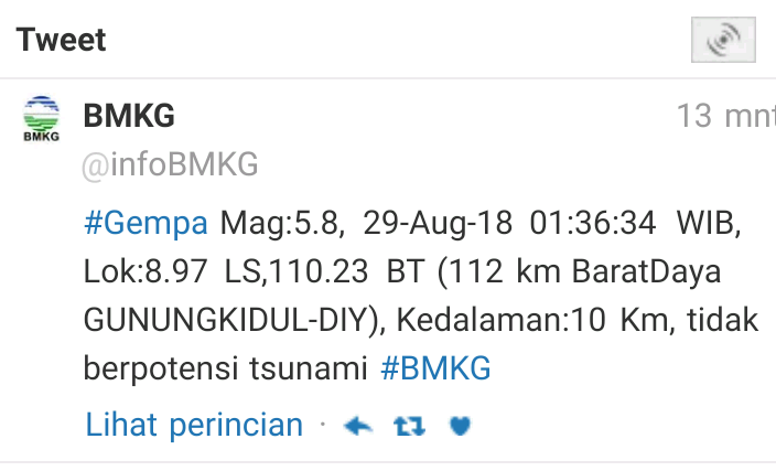 BREAKING NEWS gempa di Jogja !!!!