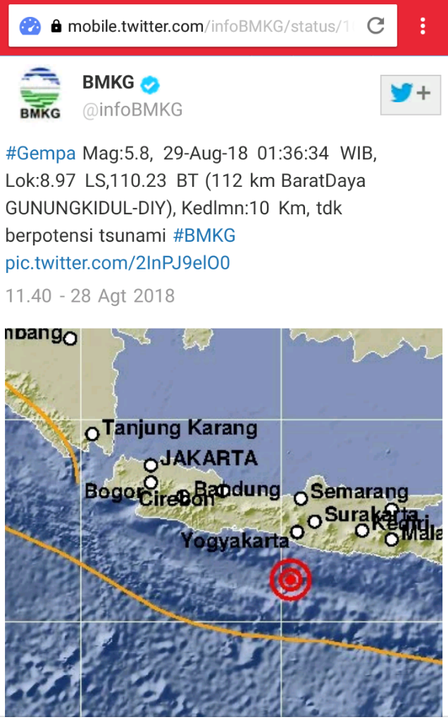 BREAKING NEWS gempa di Jogja !!!!