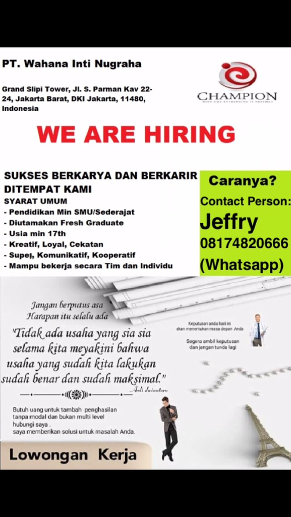 Lowongan Kerja Terbaru: Lowongan Kerja Jakarta Barat 2018