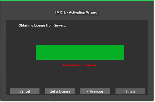 Invalid server address