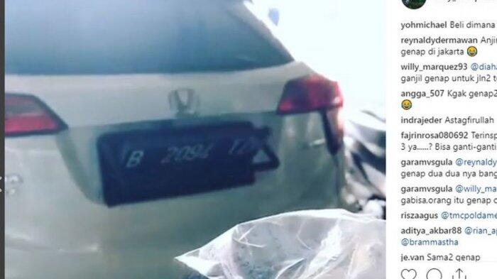 Polisi Buru Mobil yang Gunakan Penggantian Plat Otomatis untuk Hindari Ganjil Genap