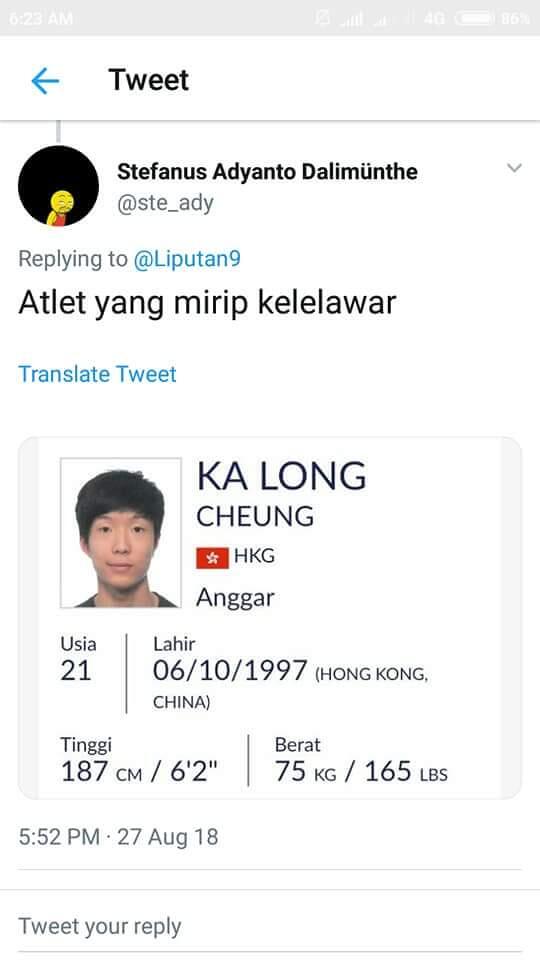 Viral !! Lucu Lucuan Nama Atlet Asian Games 🤣🤣🤣