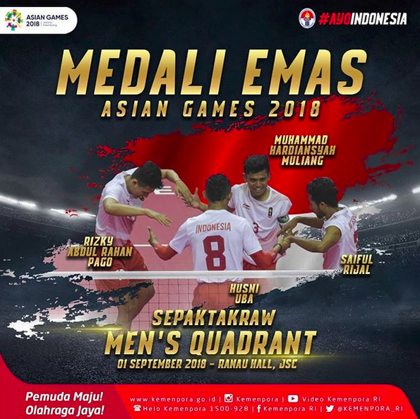 Inilah kumpulan sosok peraih medali emas Asian Games 2018 #IniIndonesiaku