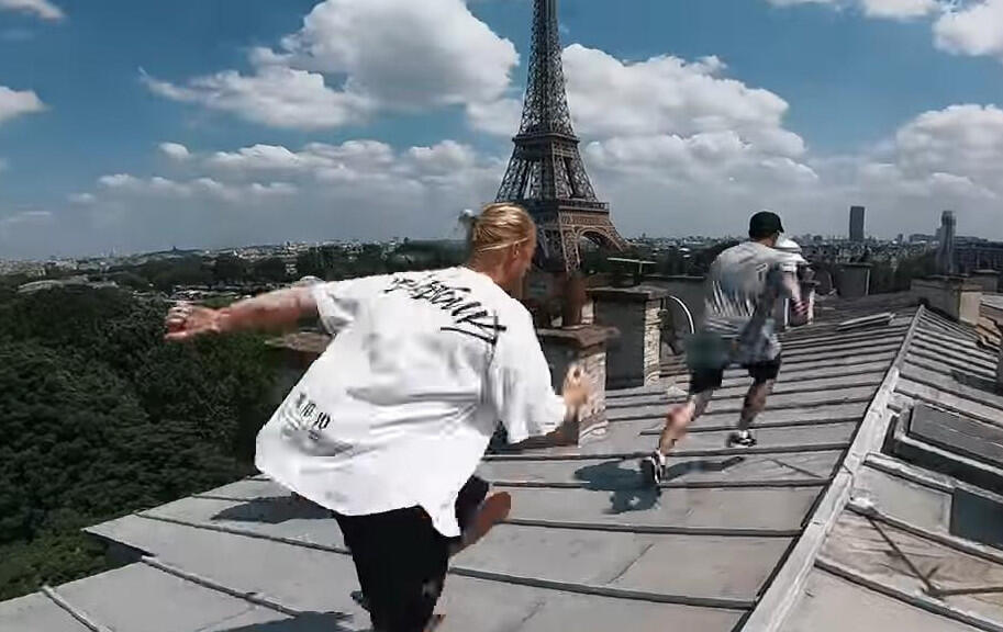 Parkour Keren di Rooftop Paris, Kalau Dilakuin di JKT Digebukin Orang