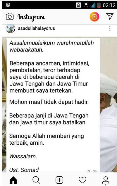 Akan Dipresekusi, Ustadz Abdul Somad (UAS) Batal Ceramah di Malang