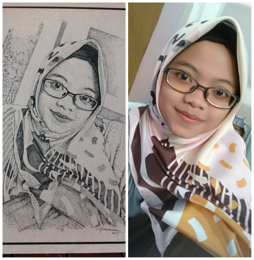 Share portfolio Pen Drawing teknik stippling