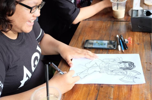 Serunya Komunitas Anime Manga Heaven Sketching Bareng Saat Gathering