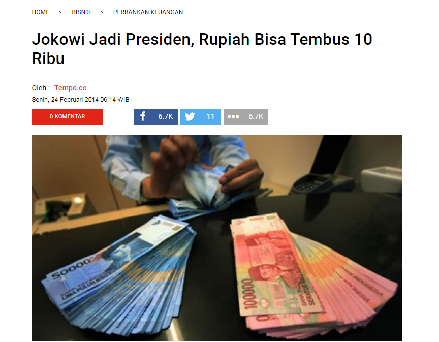 Rupiah Lesu, Jokowi Mendadak Mendadak Panggil Menteri Ekonomi