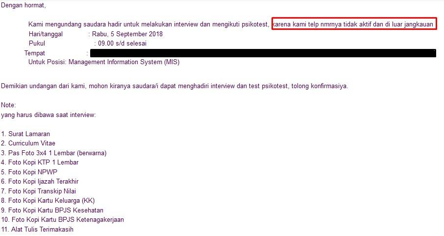 Undangan Perekrutan di Multifinance