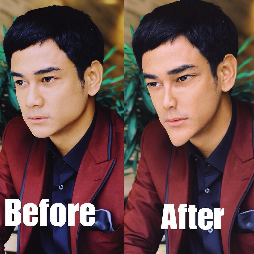 Tutorial Edit foto Dagu Lancip Ala Roy Kiyoshi